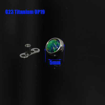 1 buc 4mm&5mm&6mm&7mm Top Titan G23 Opal Stone Ancoră Dermală Skin Diver Top Fashipin Body Piercing Bijuterii