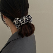 Toamna 2022 îngroșat retro zebră model funie de păr leopard accesorii de păr pentru femei moda coreeană scrunchies de dimensiuni mari