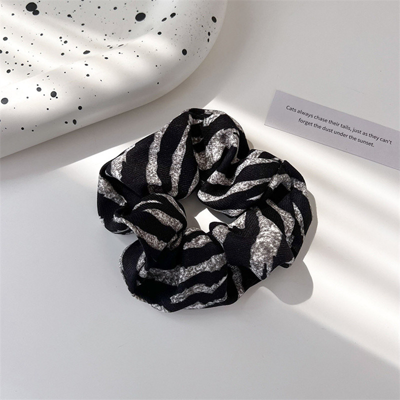 Toamna 2022 îngroșat retro zebră model funie de păr leopard accesorii de păr pentru femei moda coreeană scrunchies de dimensiuni mari