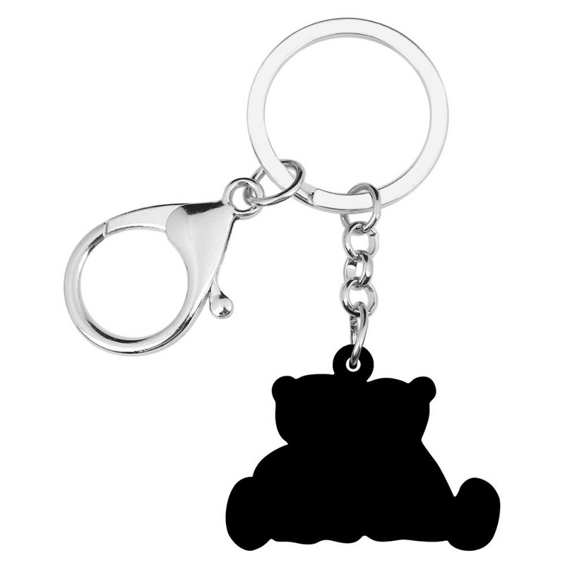 Bonsny Akrilni Valentinovo Dvostruki ljubavnik Medvjed Privjesci za ključeve Životinjski privjesci za žene Djevojka Tinejdžerka Torba Ukrasi za automobil Privjesci Poklon