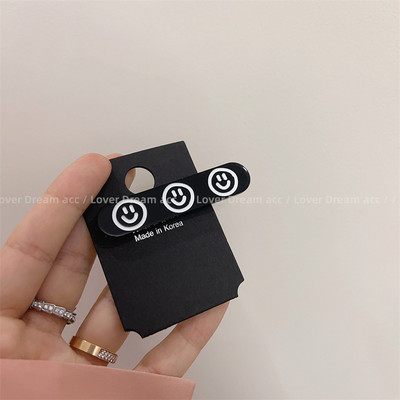 2023 Noua modă de primăvară roz cu fața zâmbitoare din rășină Agrafe pentru picior de rață Accesorii de păr pentru femei Cadou de petrecere de aniversare pentru fete