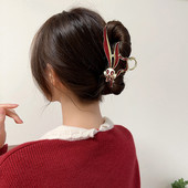 2023 Iepure Anul Agrafă Stras Iepure Morcov Perla Ciciuc Gheară De Păr Pentru Femei Anul Nou Chinezesc Accesorii pentru păr la modă