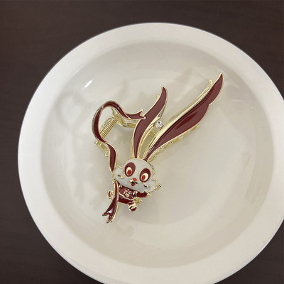 2023 Iepure Anul Agrafă Stras Iepure Morcov Perla Ciciuc Gheară De Păr Pentru Femei Anul Nou Chinezesc Accesorii pentru păr la modă