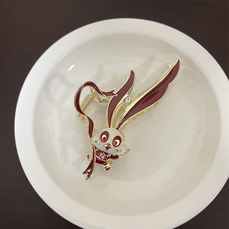 2023 Iepure Anul Agrafă Stras Iepure Morcov Perla Ciciuc Gheară De Păr Pentru Femei Anul Nou Chinezesc Accesorii pentru păr la modă