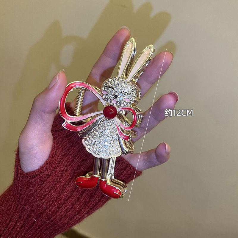 2023 Iepure Anul Agrafă Stras Iepure Morcov Perla Ciciuc Gheară De Păr Pentru Femei Anul Nou Chinezesc Accesorii pentru păr la modă