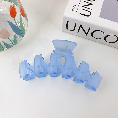 Ljeto 2022. Francuska kandža za kosu od morskog psa Ukosnice u boji želea Držači za rep Ženski dodaci za kosu