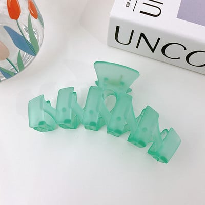 Ljeto 2022. Francuska kandža za kosu od morskog psa Ukosnice u boji želea Držači za rep Ženski dodaci za kosu