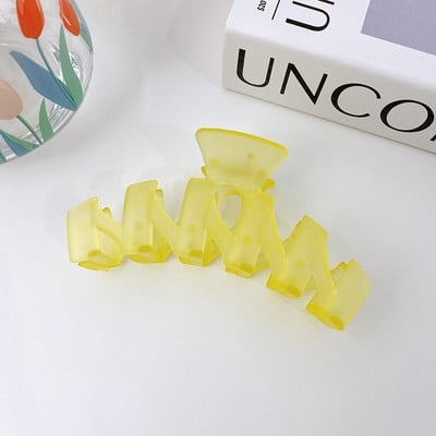 Ljeto 2022. Francuska kandža za kosu od morskog psa Ukosnice u boji želea Držači za rep Ženski dodaci za kosu