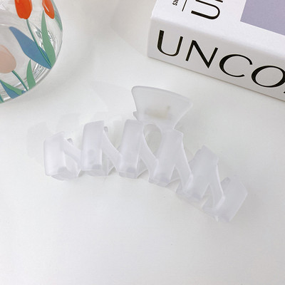 Ljeto 2022. Francuska kandža za kosu od morskog psa Ukosnice u boji želea Držači za rep Ženski dodaci za kosu