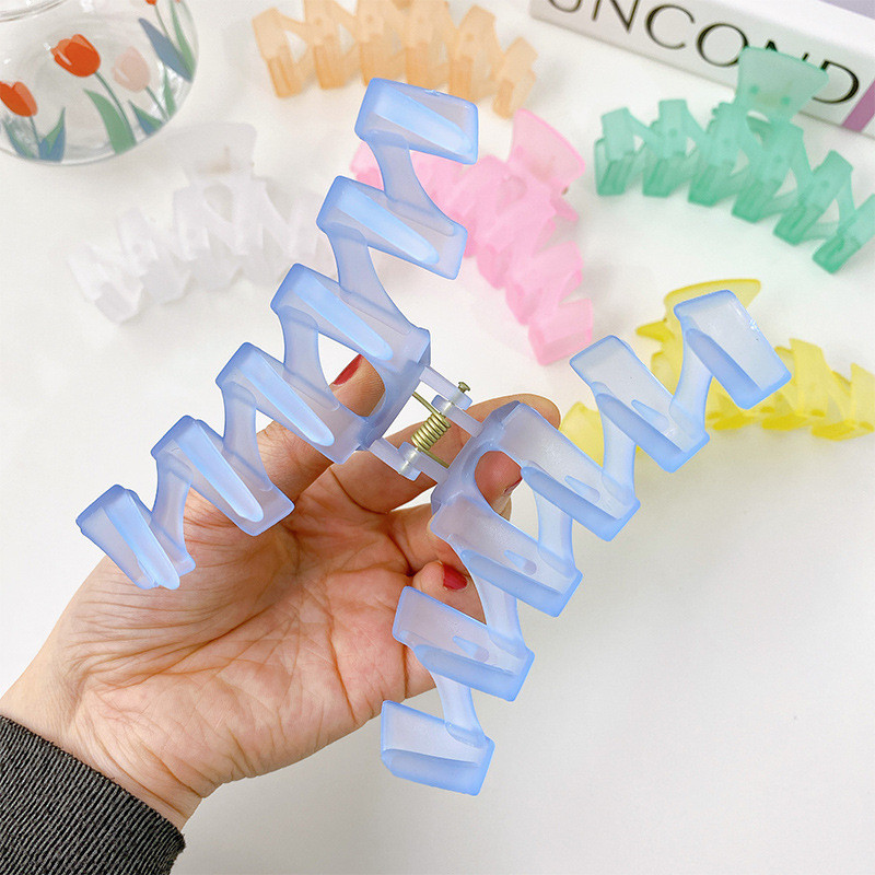 Ljeto 2022. Francuska kandža za kosu od morskog psa Ukosnice u boji želea Držači za rep Ženski dodaci za kosu