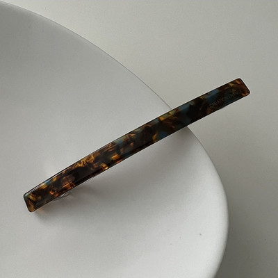 Korejska modna biserno bijela kopča s riječima Proljetna kopča za kosu Acetat Leopard print Kopca za konjski rep Tanka kopča Ženski dodaci za kosu