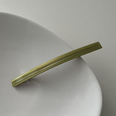 Korejska modna biserno bijela kopča s riječima Proljetna kopča za kosu Acetat Leopard print Kopca za konjski rep Tanka kopča Ženski dodaci za kosu