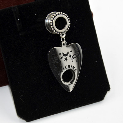 PAR OUIJA Catcher Wing Viseći vijak Fit Tunel za uho Mjerni čepovi Piercing Expander Stretchers Antikni uteg za uho 8-16 mm