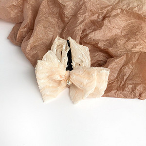 FFLACELL 2021 nou stil coreean agrafă drăguță panglică fundă imitație de perle banane agrafă de păr femei accesorii de păr la modă