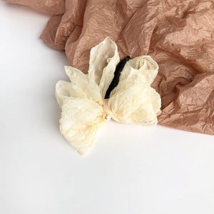 FFLACELL 2021 nou stil coreean agrafă drăguță panglică fundă imitație de perle banane agrafă de păr femei accesorii de păr la modă