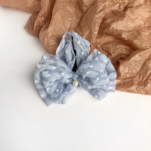 FFLACELL 2021 nou stil coreean agrafă drăguță panglică fundă imitație de perle banane agrafă de păr femei accesorii de păr la modă