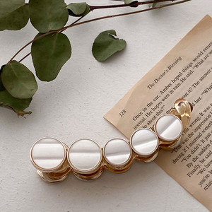 FFLACELL 2021 nou stil coreean agrafă drăguță panglică fundă imitație de perle banane agrafă de păr femei accesorii de păr la modă