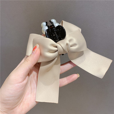 Korejska mašna Biserni dodaci za kosu Biserna kopča za čeljust za kosu Kosa za čeljust Djevojačke ukosnice za kosu Osvježavajuće kopče za kosu