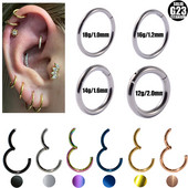 1 buc G23 inele de titan pentru nas cleme pentru corp cerc pentru femei bărbați bijuterii piercing cartilaj segment buză ureche inel L cercei cu cerc