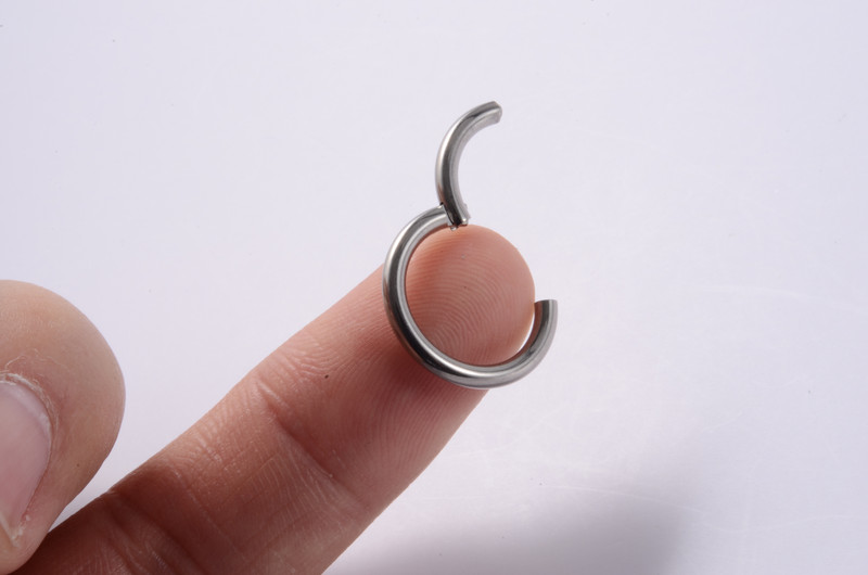 1 buc G23 inele de titan pentru nas cleme pentru corp cerc pentru femei bărbați bijuterii piercing cartilaj segment buză ureche inel L cercei cu cerc