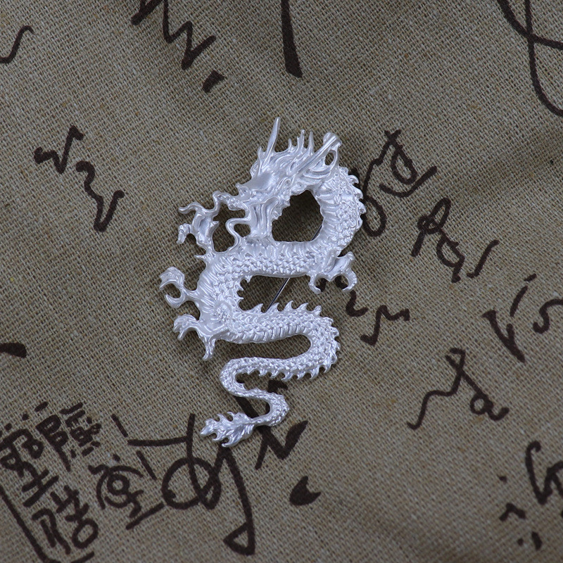 Kineski stil Broševi sa zmajevim životinjama za muškarce Metalni korzaž Odijelo Igle za rever Broš Igle za značke za ruksake Odjevni dodaci