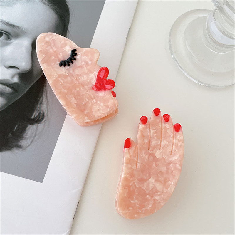 FFLACELL Koreja 2021. Novi modni kreativni INS Wind Acetate Palm Eye Ukosnica Nakit Poklon za žene Djevojke