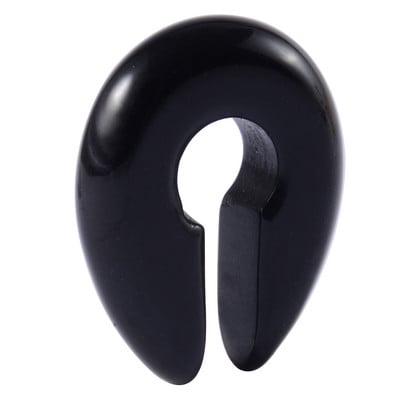 1 bucată cheie orificiu rotund opal negru roz piatră naturală ureche ureche ureche expansor plug piercing cercei bijuterii pentru corp