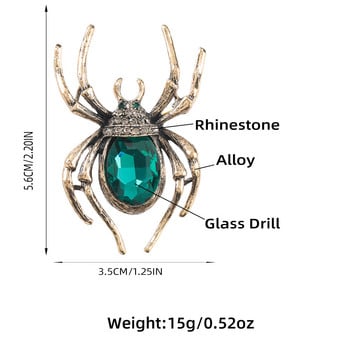 Δημιουργικές καρφίτσες αράχνη για γυναίκες Κλασικές καρφίτσες εντόμων για άντρες λαιμόκοψη μπροστά από ρούχα Αποκριάτικο κοσμήματα δώρου
