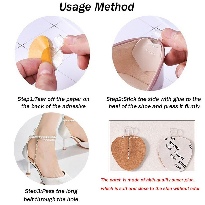 Narukvice Visoka peta Lanac za gležanj Držanje za gležanj Ženske vezice Lanac za visoke pete Biserna peta Traka za cipele s visokom petom Remenčići