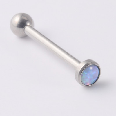 1Pc G23 Titanium Loptica s unutarnjim navojem, Prsten za piercing, Punk CZ Dragulj, Prsten za jezik, Nakit za tijelo