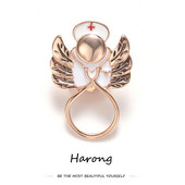 Izuzetan i simpatičan metalni medicinski broš, igla, slika anđela, medicinske sestre, stetoskop, križ, kvalitetna značka, broševi, nakit za liječnika, medicinsku sestru