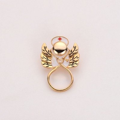 Izuzetan i simpatičan metalni medicinski broš, igla, slika anđela, medicinske sestre, stetoskop, križ, kvalitetna značka, broševi, nakit za liječnika, medicinsku sestru