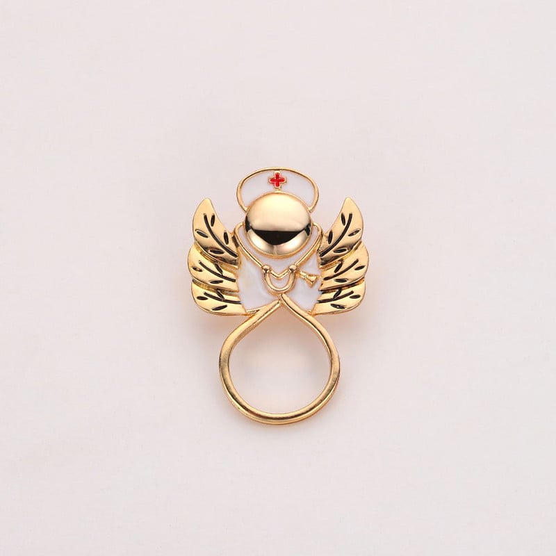 Izuzetan i simpatičan metalni medicinski broš, igla, slika anđela, medicinske sestre, stetoskop, križ, kvalitetna značka, broševi, nakit za liječnika, medicinsku sestru