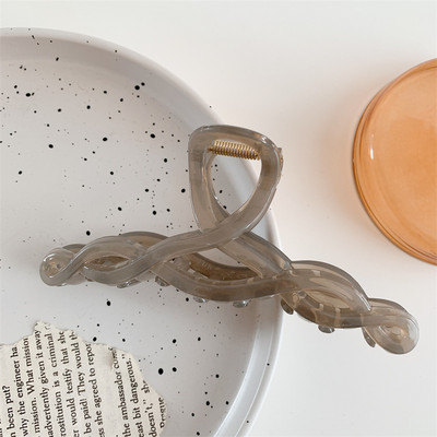 Nouă gheare de păr, solidă, transparentă, pentru femei, acrilic transparent, agrafă, agrafă, clemă, accesorii pentru păr