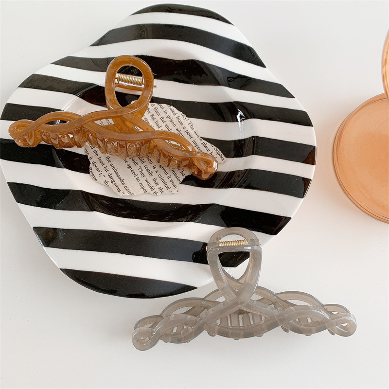 Nouă gheare de păr, solidă, transparentă, pentru femei, acrilic transparent, agrafă, agrafă, clemă, accesorii pentru păr