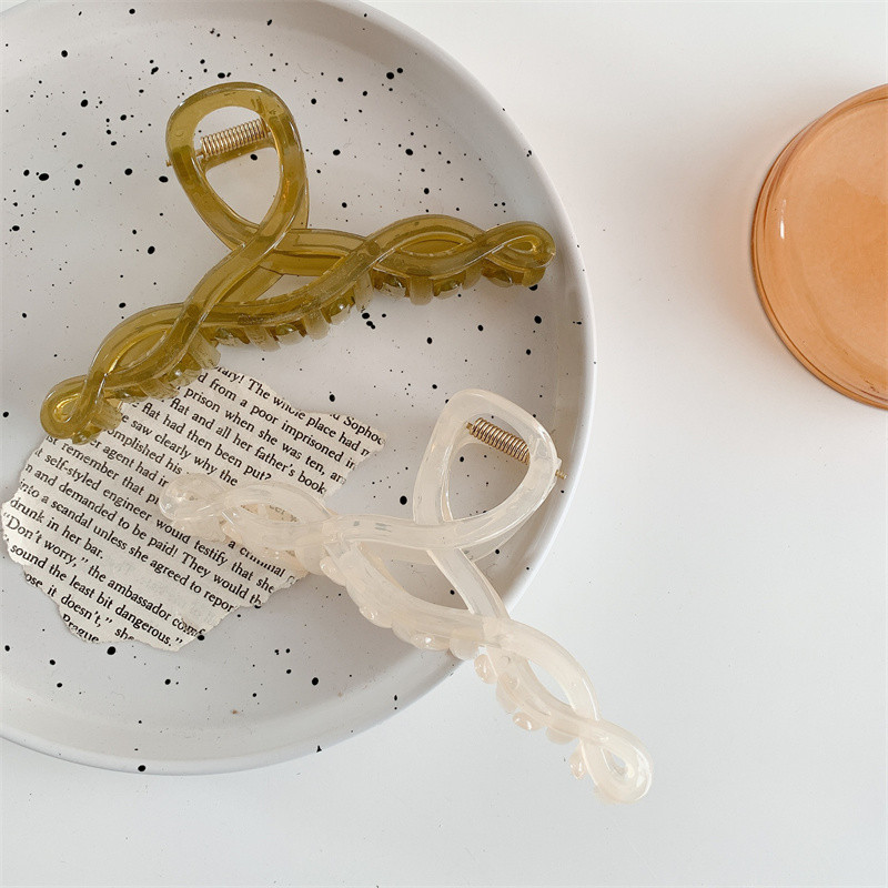 Nouă gheare de păr, solidă, transparentă, pentru femei, acrilic transparent, agrafă, agrafă, clemă, accesorii pentru păr