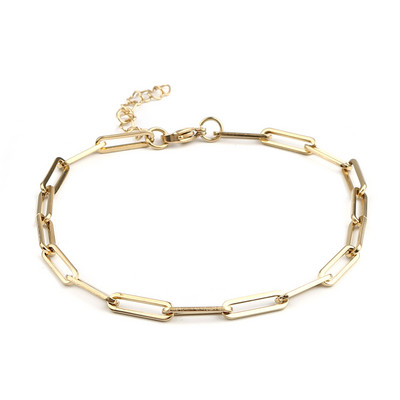 Jednostavne ženske narukvice za noge Za žene Narukvice ovalnog oblika Modni ljetni lančići za plažu Nakit Pokloni 23 cm (9 inča), 1 komad