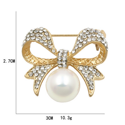 Luksuslik disainitud lillepross Naiste kividest pärlipross naistele jõulukingiks