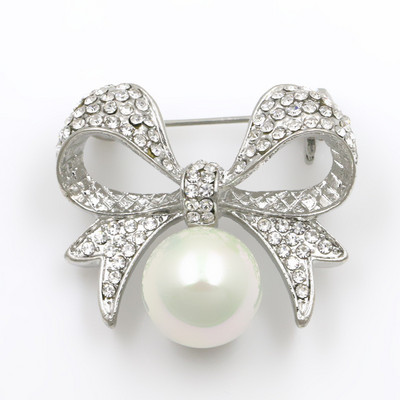 Luksuslik disainitud lillepross Naiste kividest pärlipross naistele jõulukingiks