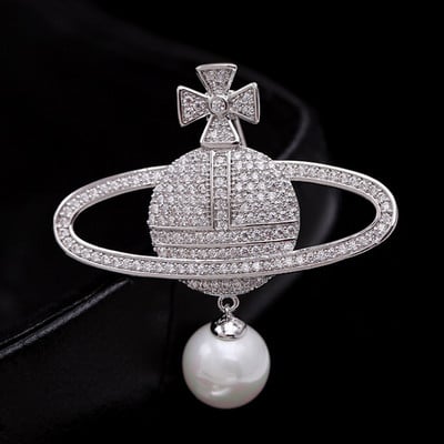 Zlxgirl luksuzni brend leopard životinjski broševi muškog nakita savršeni kubni cirkon broš i privjesak imitacija bisera hidžab igle