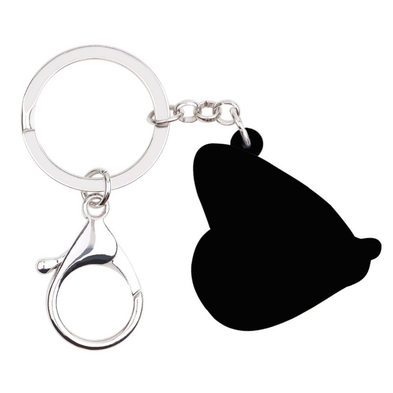 Bonsny Statement Akrilni cvjetni leptir privjesci za ključeve, prstenje, modni nakit od insekata za žene, djevojke, torbica, privjesci