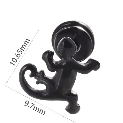 1db Rozsdamentes acél hamis fülbevaló Punk Gyík Rénszarvas Fül Tragus Porc Stud Moon & Sun Lobe Unisex Helix Piercing 16g