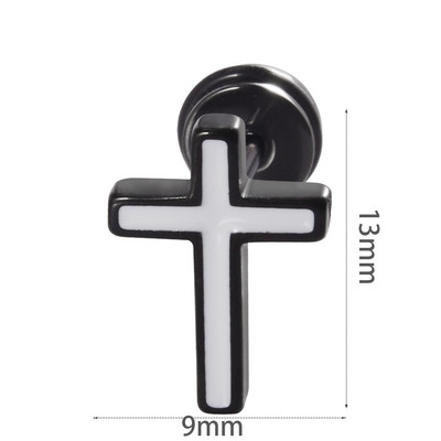 1db Rozsdamentes acél hamis fülbevaló Punk Gyík Rénszarvas Fül Tragus Porc Stud Moon & Sun Lobe Unisex Helix Piercing 16g