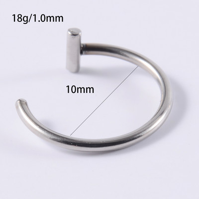 Női ajkak Gyűrűk Orvosi Titán acél orrgyűrű Hamis orrgyűrű septum piercing kapocs a szájon gyűrű hamis piercing testkapocs karika