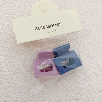 2 buc/pungă Gheare de păr mici din rășină mată Fată dulce Mini clemă de păr Agrafe înalte pentru coadă de cal Agrafe de păr la modă coreeană pentru femei