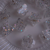 2 buc/lot paiete cu sclipici agrafă de păr din rășină transparentă agrafe breton pentru fete mini agrafe gheare de păr accesorii de păr simple pentru femei