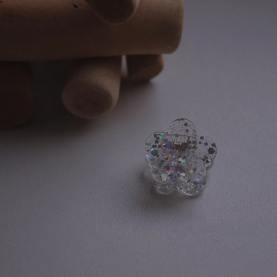 2 buc/lot paiete cu sclipici agrafă de păr din rășină transparentă agrafe breton pentru fete mini agrafe gheare de păr accesorii de păr simple pentru femei