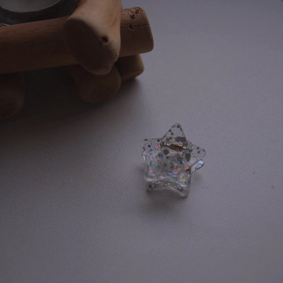 2 buc/lot paiete cu sclipici agrafă de păr din rășină transparentă agrafe breton pentru fete mini agrafe gheare de păr accesorii de păr simple pentru femei