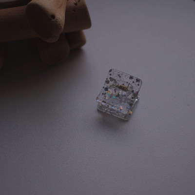 2 buc/lot paiete cu sclipici agrafă de păr din rășină transparentă agrafe breton pentru fete mini agrafe gheare de păr accesorii de păr simple pentru femei