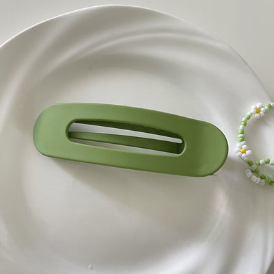 Agrafe de păr mate mari pentru femei Agrafă verde Duckbill Accesorii de păr pentru fete Agrafe de păr la modă coreeană